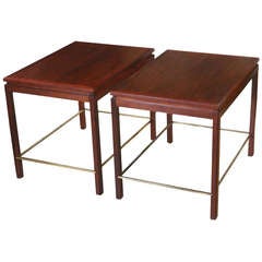 Pair of Large End Tables by Edward Wormley for Dunbar Pair of Large End Tables by Edward Wormley for Dunbar