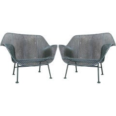 Pair of lounge chairs by Russell Woodard