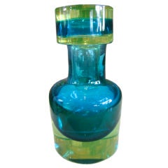 Large Sommerso glass decanter