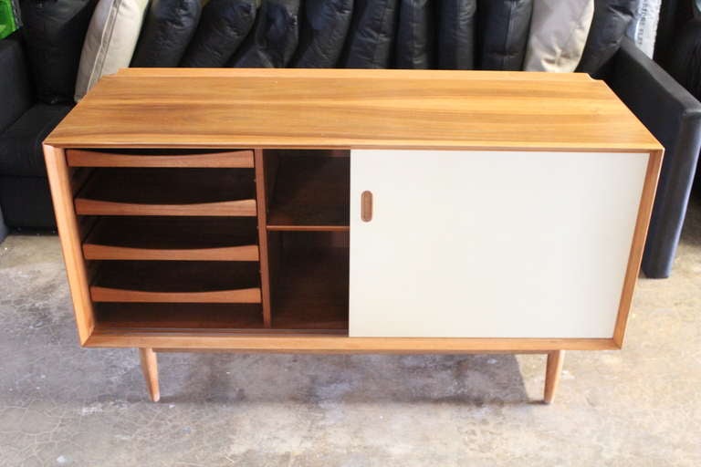 Walnut Cabinet with Reversible doors by Arne Vodder 1