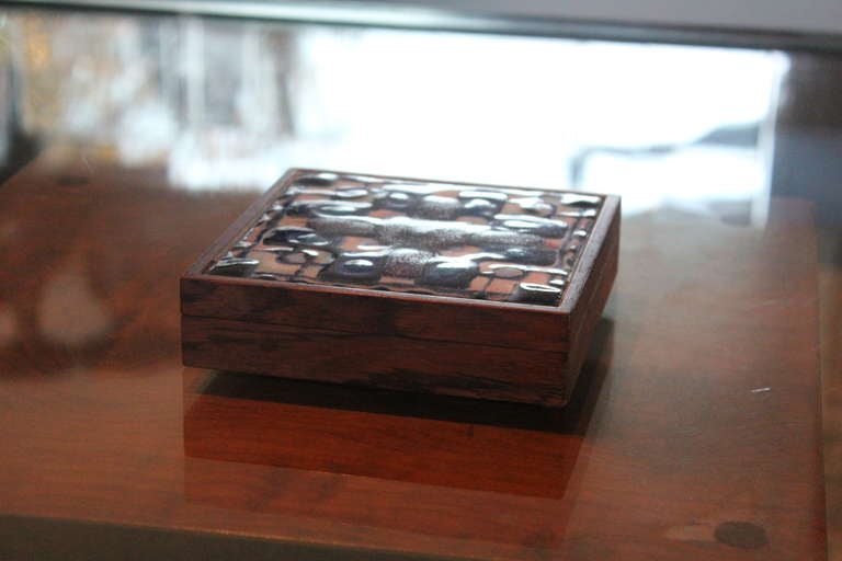 Alfred Klitgaard & Maria Viktor Rosewood and Enamel Box 2