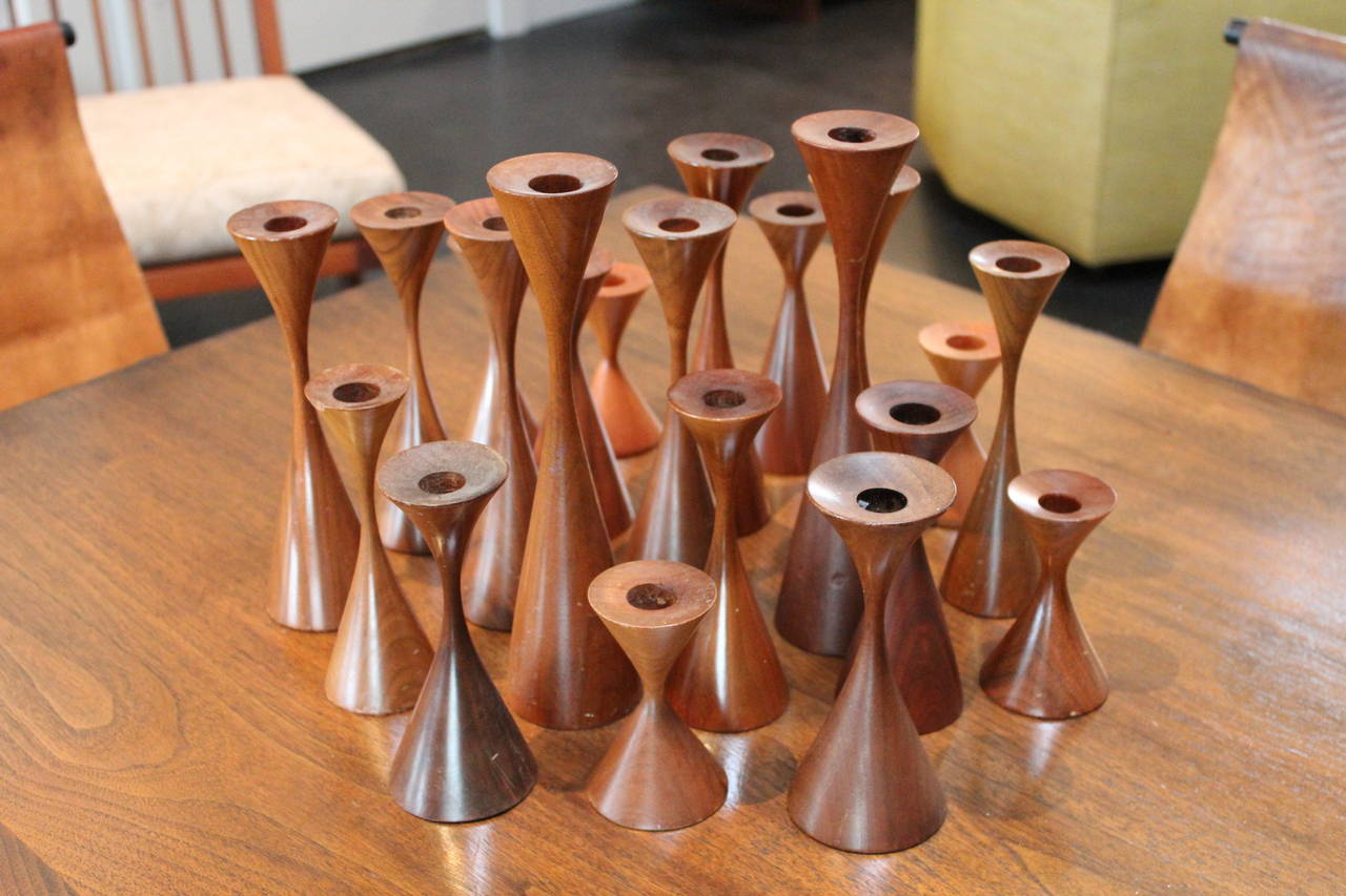 Mid-20th Century Collection of Candlesticks by Rude Osolnik