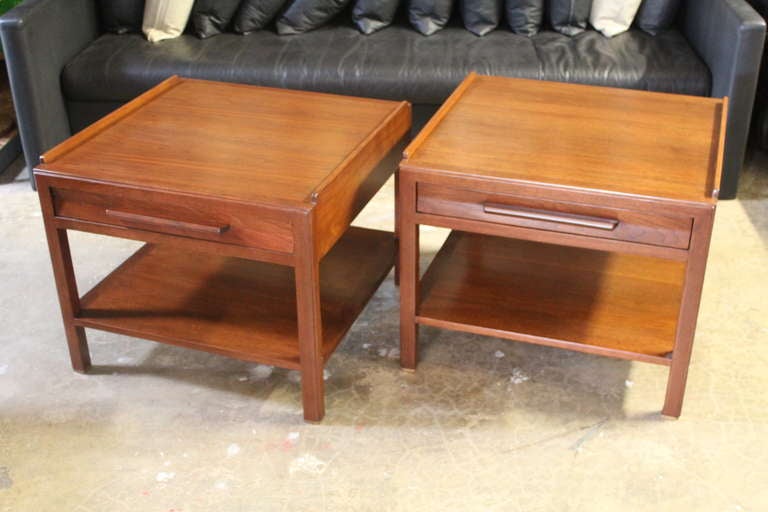 Large Pair of Bedside Tables by Edward Wormley for Dunbar 2