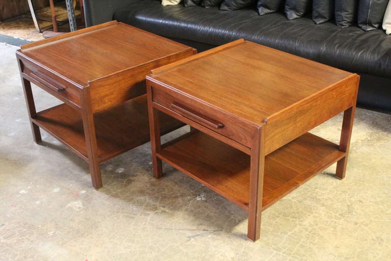 Large Pair of Bedside Tables by Edward Wormley for Dunbar 3