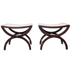 Pair of Stools by Edward Wormley for Dunbar