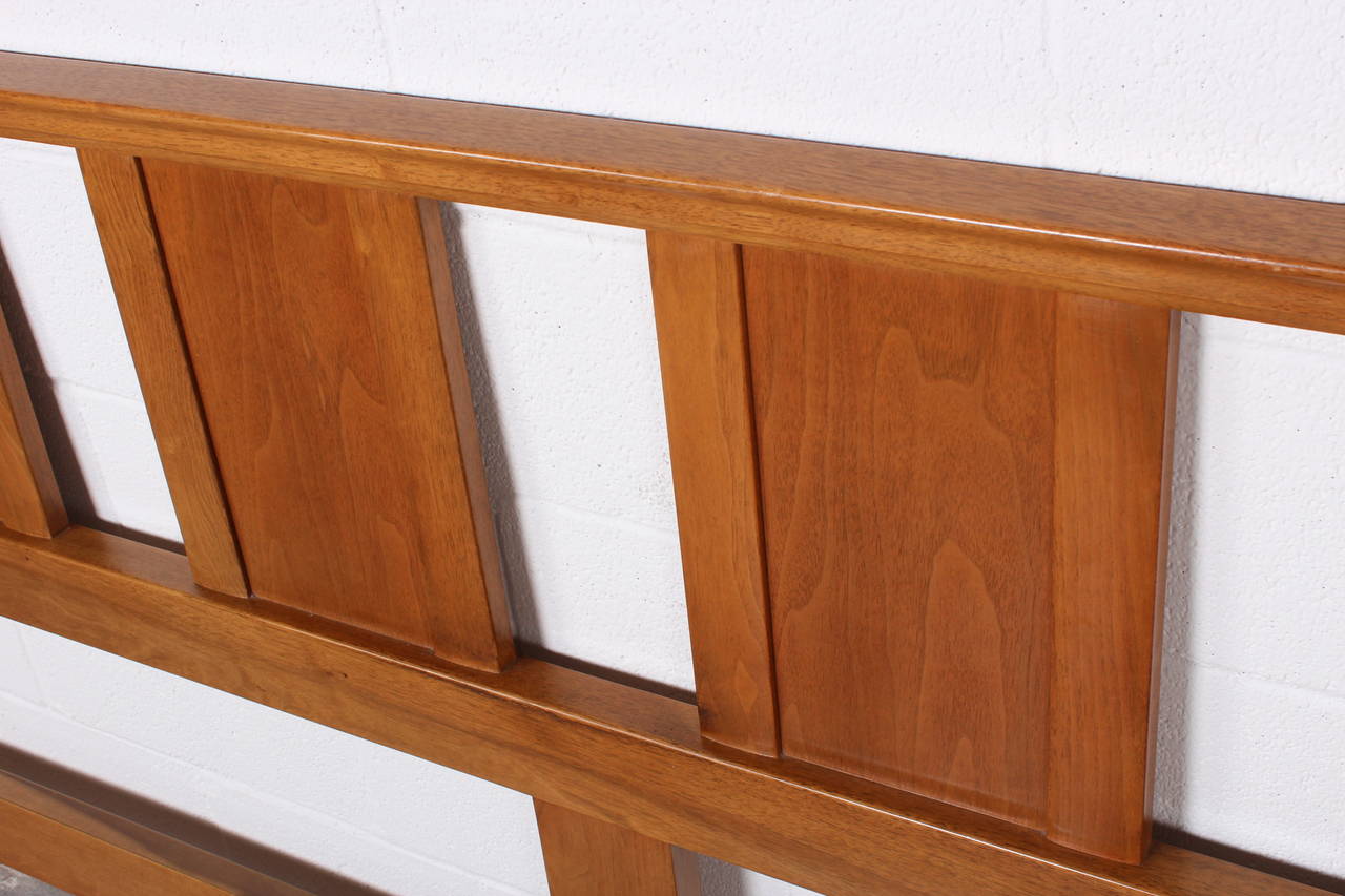 Bleached Mahogany Headboard by Edward Wormley for Dunbar 1