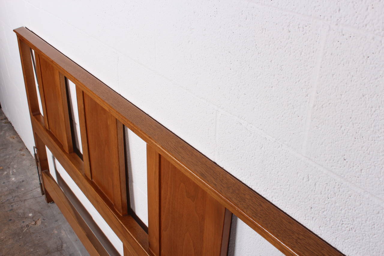 Bleached Mahogany Headboard by Edward Wormley for Dunbar 6