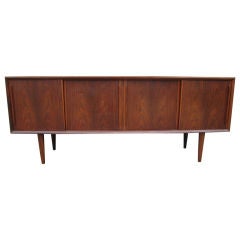 Rosewood bow front credenza