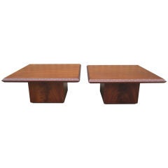 Pair of low tables by Frank Lloyd Wright for Henredon