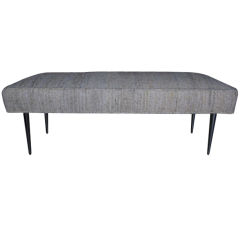 Upholstered bench by Edward Wormley for Dunbar