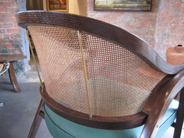 Caned back arm chair by Edward Wormley for Dunbar 3