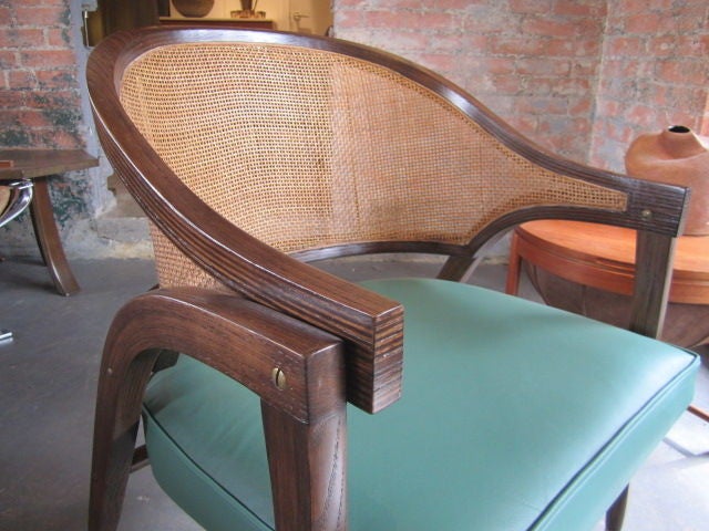 Caned back arm chair by Edward Wormley for Dunbar 4