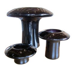 Rare set of three vases by Angelo Mangiarotti for Knoll.