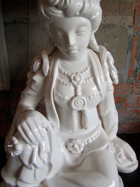 Large figurative lamp with Maria Kipp shade 4