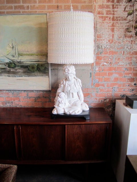 Large figurative lamp with Maria Kipp shade 6