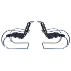 Pair of MR lounge chairs by Mies Van Der Rohe