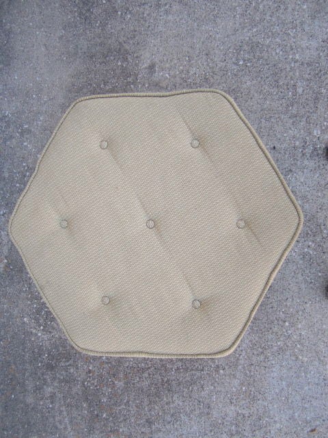 Mid-20th Century Hexagonal ottoman by Frank Lloyd Wright