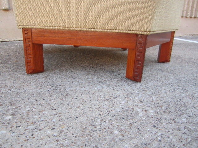 Hexagonal ottoman by Frank Lloyd Wright 2