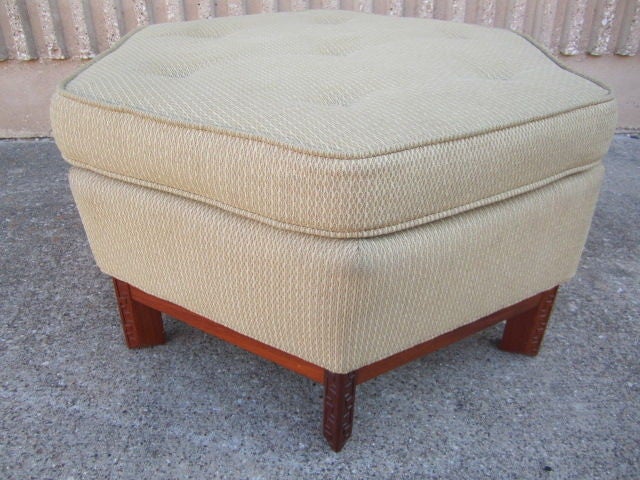 Hexagonal ottoman by Frank Lloyd Wright 5