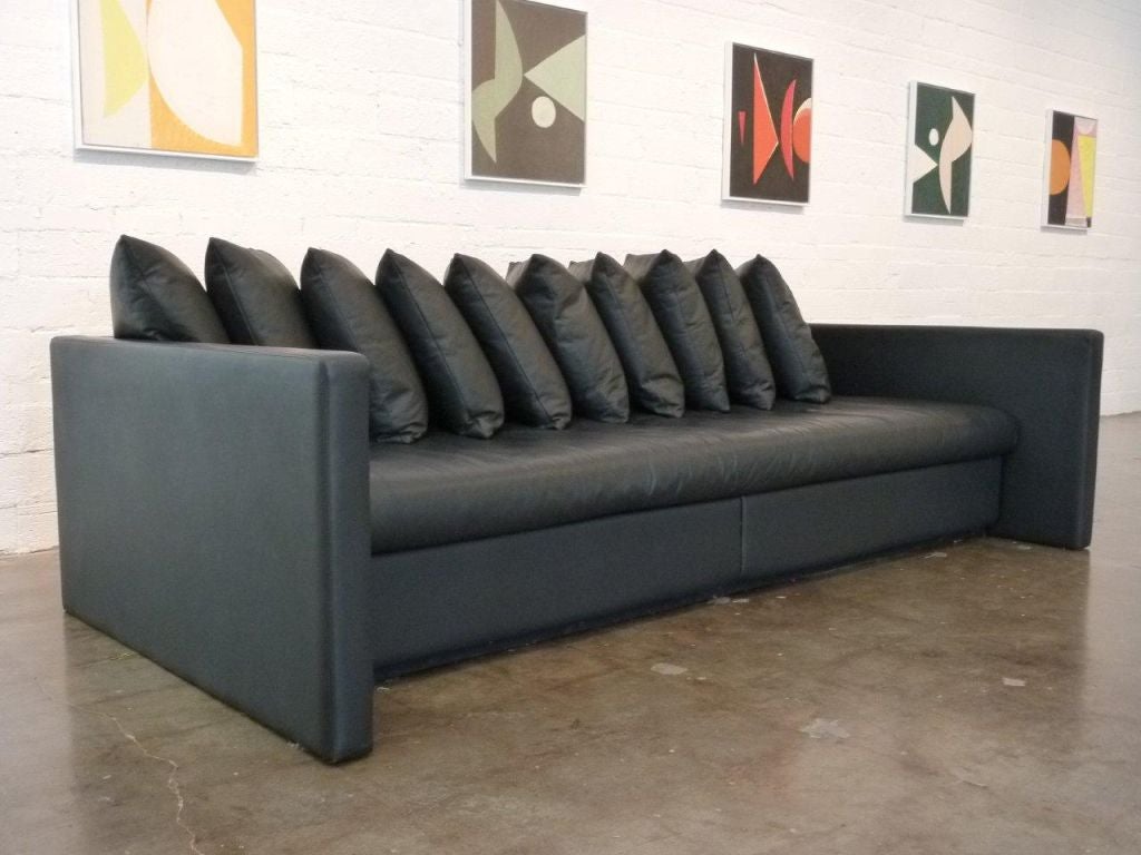 Leather Sofa Designed by Joe D'urso for Knoll 1