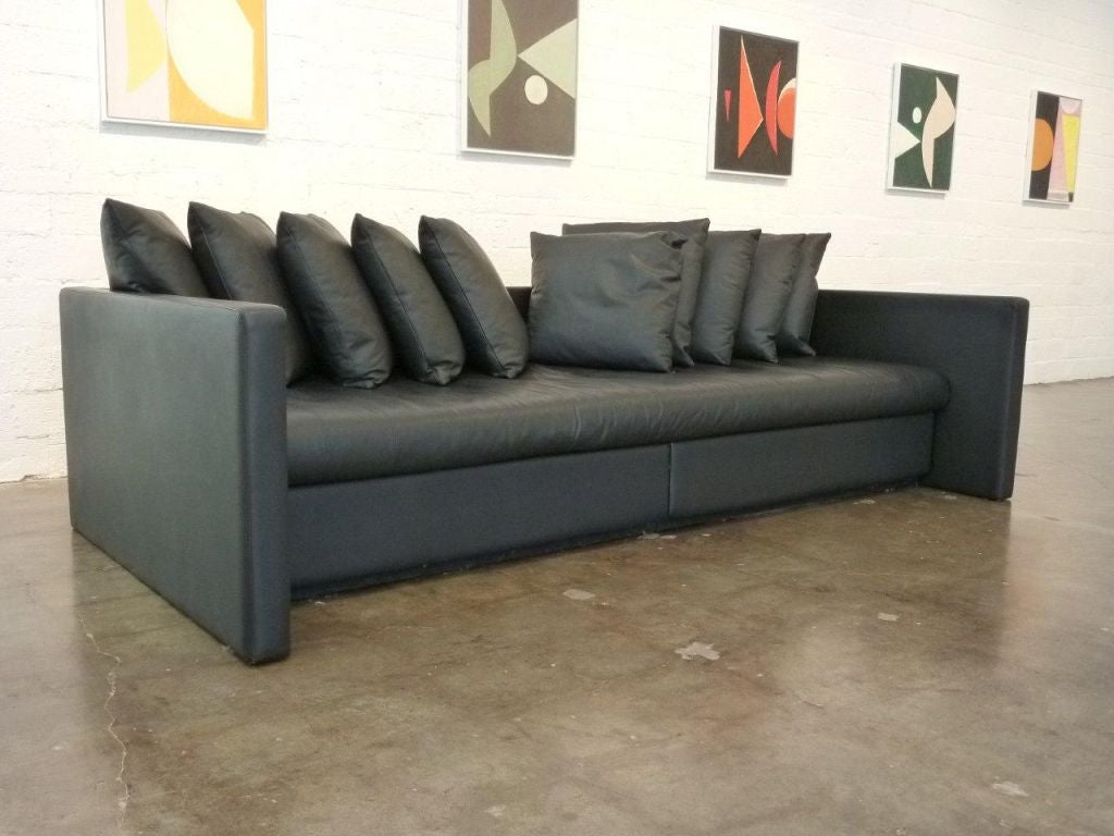 Leather Sofa Designed by Joe D'urso for Knoll 3