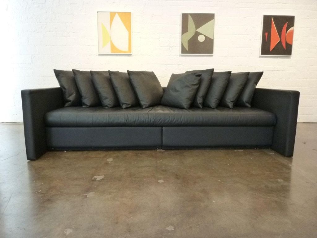 Leather Sofa Designed by Joe D'urso for Knoll 4