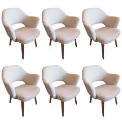 Set of six armchairs by Eero Saarinen for Knoll
