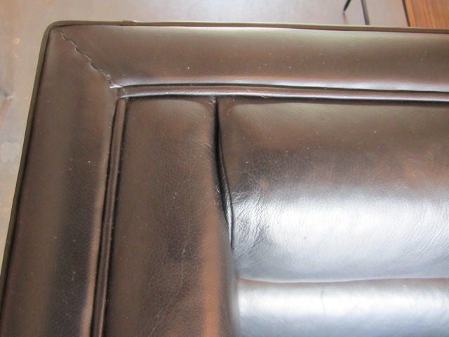 Leather Settee by Edward Wormley for Dunbar 3