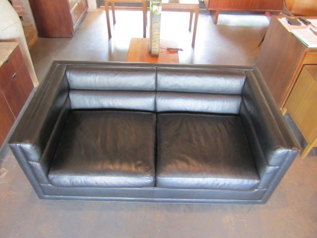 Leather Settee by Edward Wormley for Dunbar 5