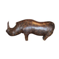 Abercrombie & Fitch leather Rhino ottoman