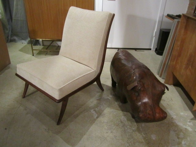 Abercrombie & Fitch leather hippo ottoman 4