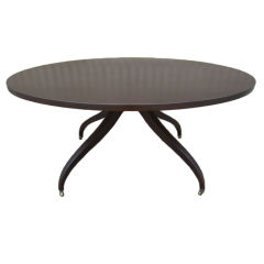 Elliptical dining table by Edward Wormley for Dunbar