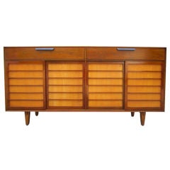 Walnut and Maple cabinet by Edward Wormley