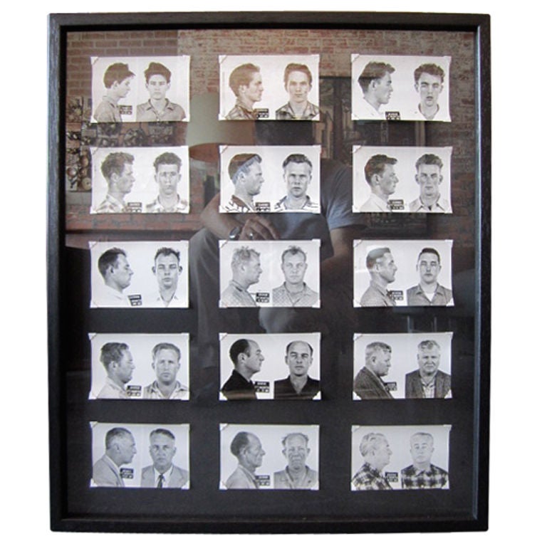 A collection of vintage mugshots at 1stDibs