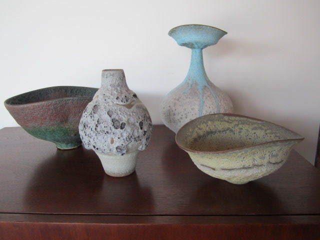 A selection of pottery by Jeremy Bridell