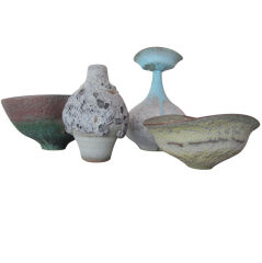 A selection of pottery by Jeremy Bridell