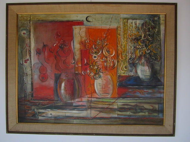 A large oil on canvas painting by Roy Dimitri Parsons.