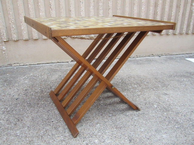 Tile top table by Drexel