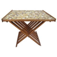 Tile top table by Drexel