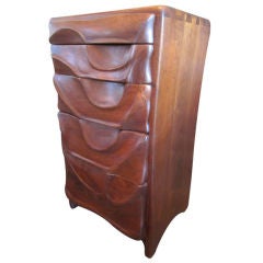 Vintage Sculpted front Craft cabinet by Kirk O'Day