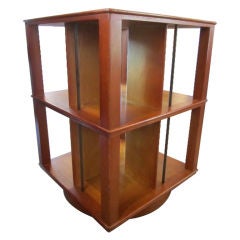 Vintage Rare rotating bookcase by Edward Wormley for Dunbar