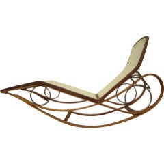 Rocking chaise lounge by Edward Wormley for Dunbar