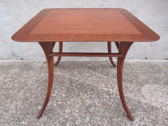 Small sabre leg side table by T.H. Robsjohn-Gibbings