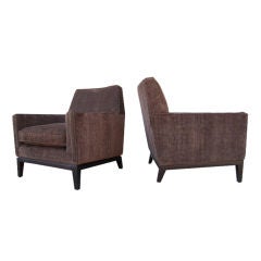 Pair of Lounge chairs by Edward Wormley for Dunbar Pair of Lounge chairs by Edward Wormley for Dunbar