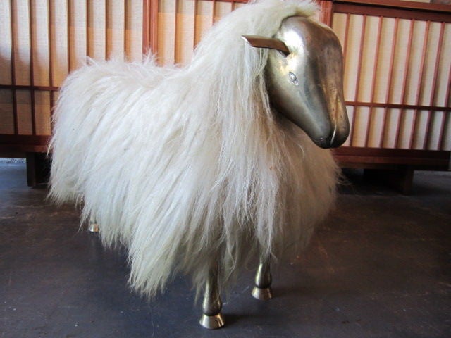sheep footstool