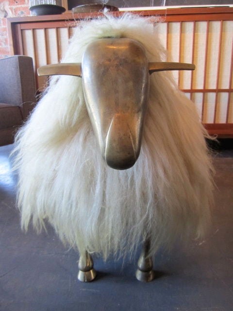 Late 20th Century French Sheep stool after Francois-Xavier Lalanne
