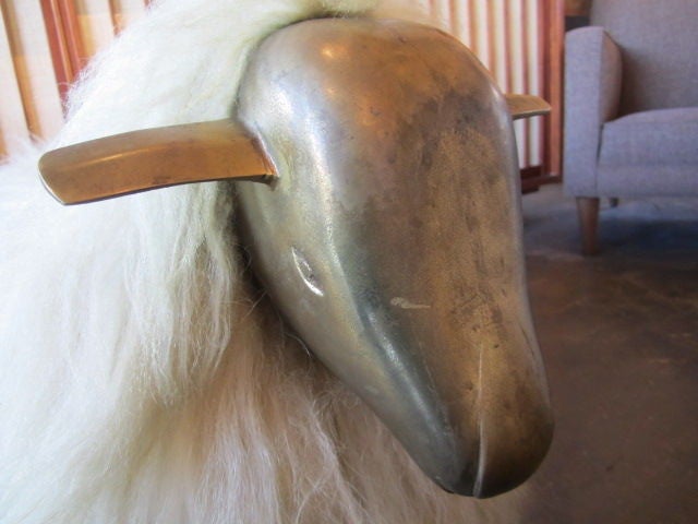 French Sheep stool after Francois-Xavier Lalanne 1