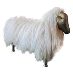 French Sheep stool after Francois-Xavier Lalanne