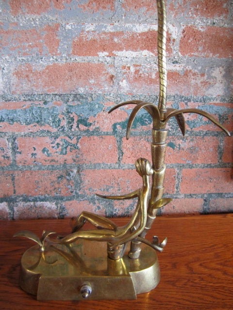 Brass lamp by Franz Hagenauer