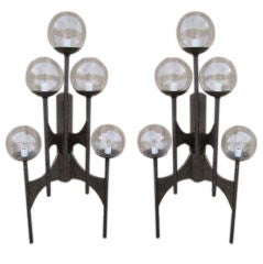 Pair or monumental sconces by Lightolier